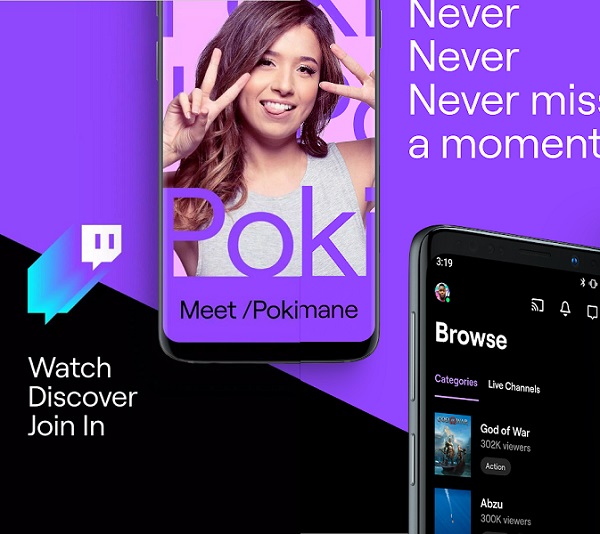Tận hưởng những tính năng độc đáo của Twitch APK